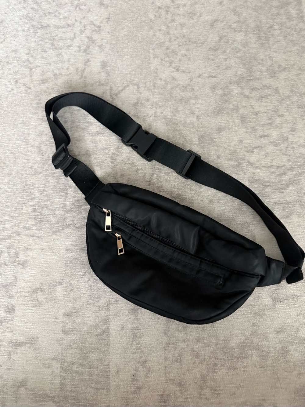 a new day Black Crossbody Waist Bag